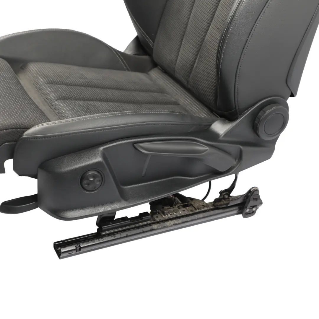 Audi A5 F5 Sport Front Seat S-Line Heated Alcantara Leather Black Grey Left N/S - SKU 8W0881805P-1 - Part number 8W0881805P