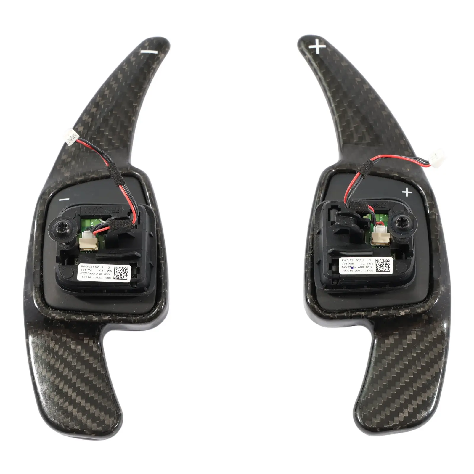 Audi A3 8V A4 B9 A5 F5 Steering Wheel Paddle Shift Left Right N/O/S Carbon