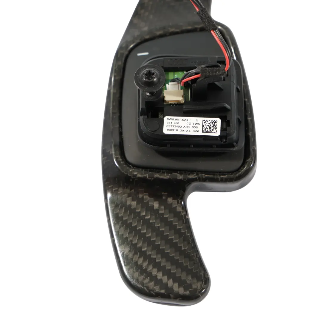 Audi A3 8V A4 B9 A5 F5 Steering Wheel Paddle Shift Left Right N/O/S Carbon - SKU 8W0951523J-3 - Part number 8W0951523J