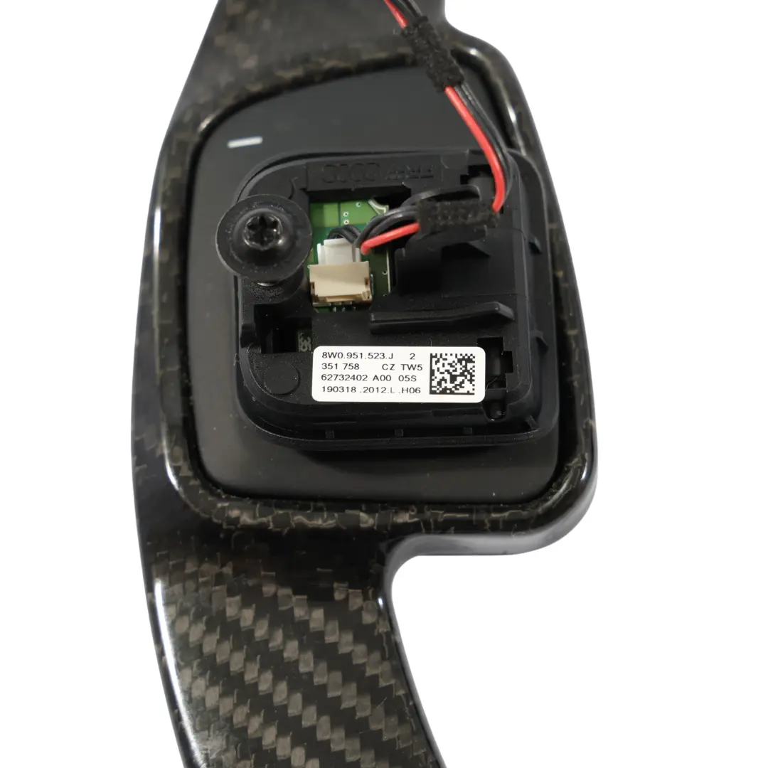 Audi A3 8V A4 B9 A5 F5 Steering Wheel Paddle Shift Left Right N/O/S Carbon - SKU 8W0951523J-3 - Part number 8W0951523J