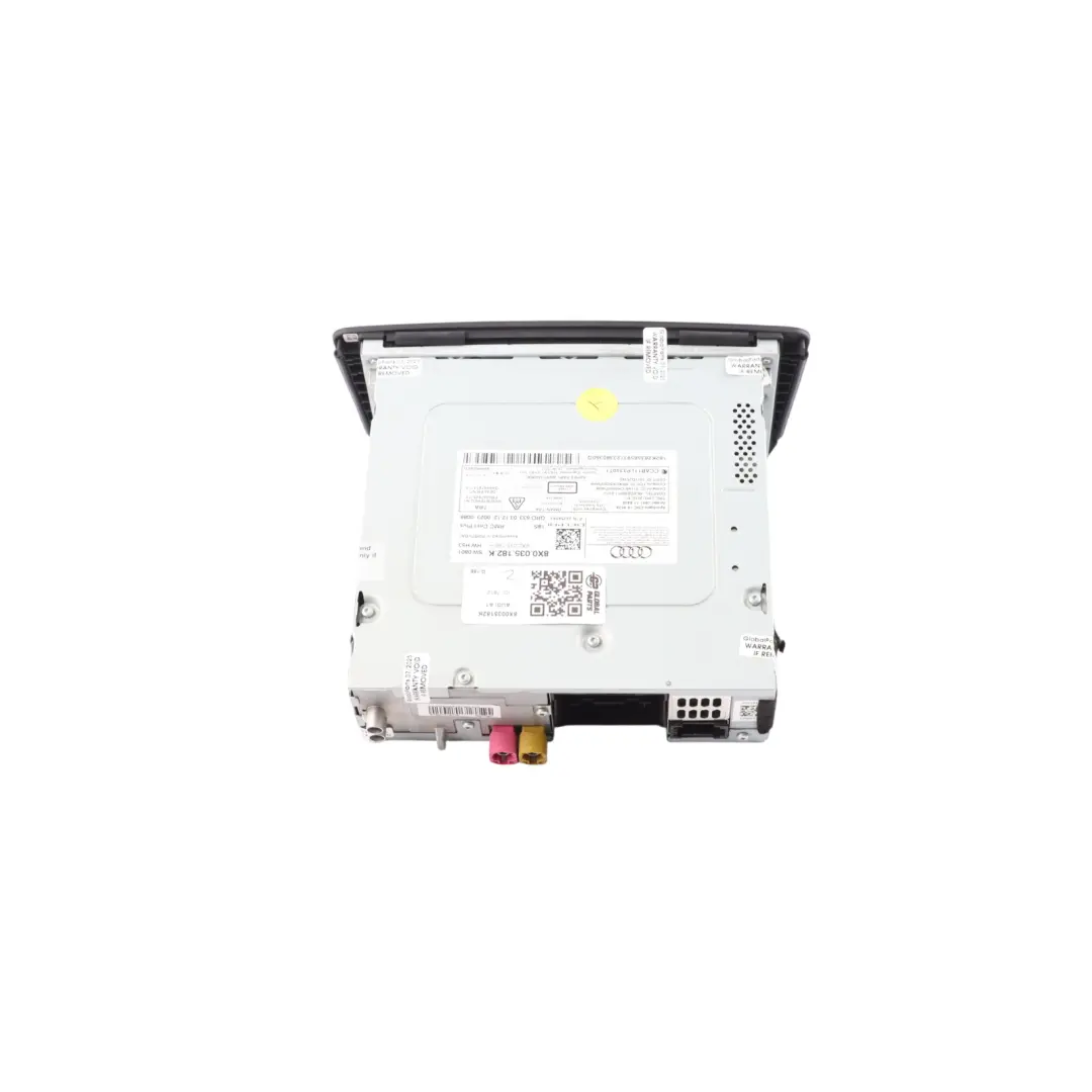 Multimedia MMI Radio SD Estéreo Navegación Satélite para Audi A1 8X con número de pieza 8X0035182K Audi A1 8X Multimedia MMI Radio SD Estéreo Navegación Satélite - SKU 8X0035182K - Número de pieza 8X0035182K