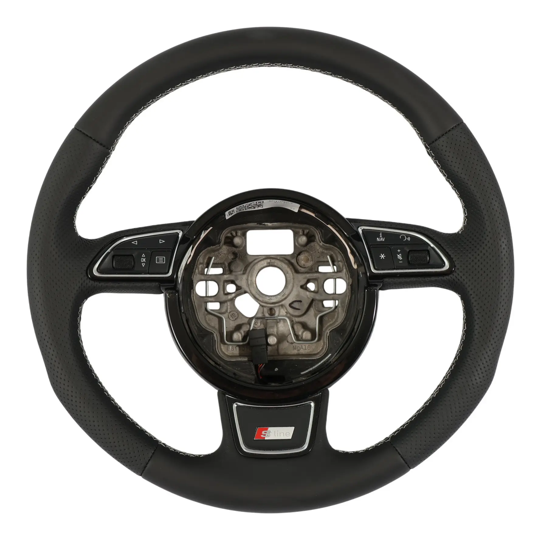 Audi A1 8X S-Line NEW Black Leather Steering Wheel Multifunction 8X0419091L
