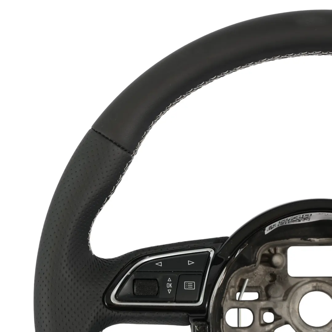 Leather Steering Wheel Multifunction to Audi A1 8X S-Line NEW Black with Part number 8X0419091L Audi A1 8X S-Line NEW Black Leather Steering Wheel Multifunction - SKU 8X0419091L-2 - Part number 8X0419091L