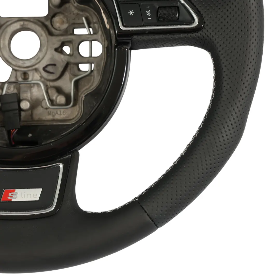 Audi A1 8X S-Line NEW Black Leather Steering Wheel Multifunction - SKU 8X0419091L-2 - Part number 8X0419091L