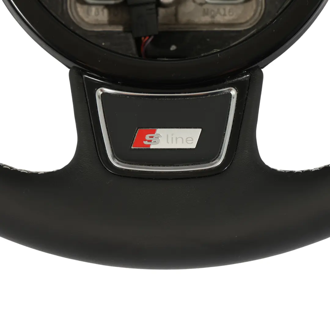 Audi A1 8X S-Line NEW Black Leather Steering Wheel Multifunction - SKU 8X0419091L-2 - Part number 8X0419091L