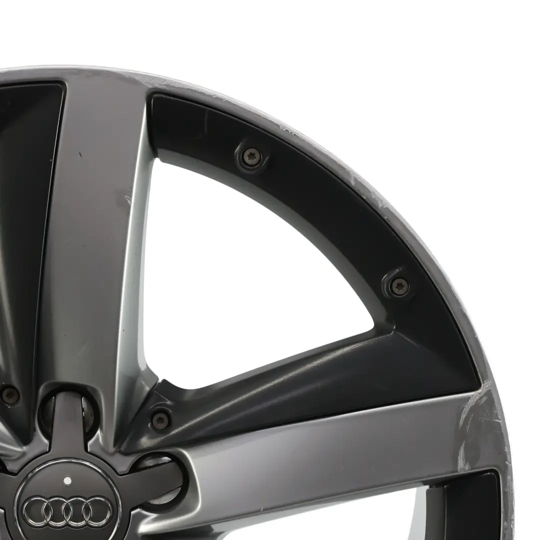 Audi A1 8X Felge Alufelge 17" 7.5J ET36 Silber Schwarz - SKU 8X0601025E-1 - Teilenummer 8X0601025E