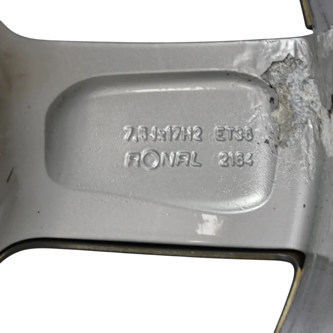 Cerchio In Lega 17" 7,5J ET36 per Audi A1 8X con numero di parte 8X0601025E Audi A1 8X Cerchio In Lega 17" 7,5J ET36 - SKU 8X0601025E-2 - Numero di parte 8X0601025E