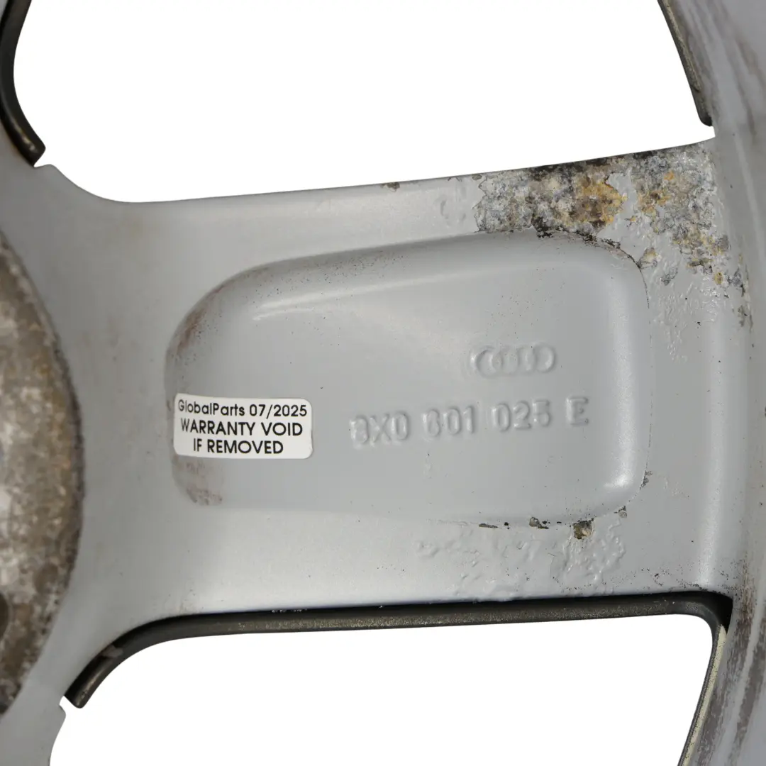 Rim Alloy 17" 7.5J ET:36 Silver Black to Audi A1 8X Wheel with Part number 8X0601025E Audi A1 8X Wheel Rim Alloy 17" 7.5J ET:36 Silver Black - SKU 8X0601025E-4 - Part number 8X0601025E