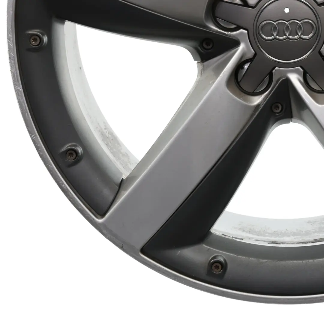 Audi A1 8X Wheel Rim Alloy 17" 7.5J ET:36 Silver Black - SKU 8X0601025E-4 - Part number 8X0601025E