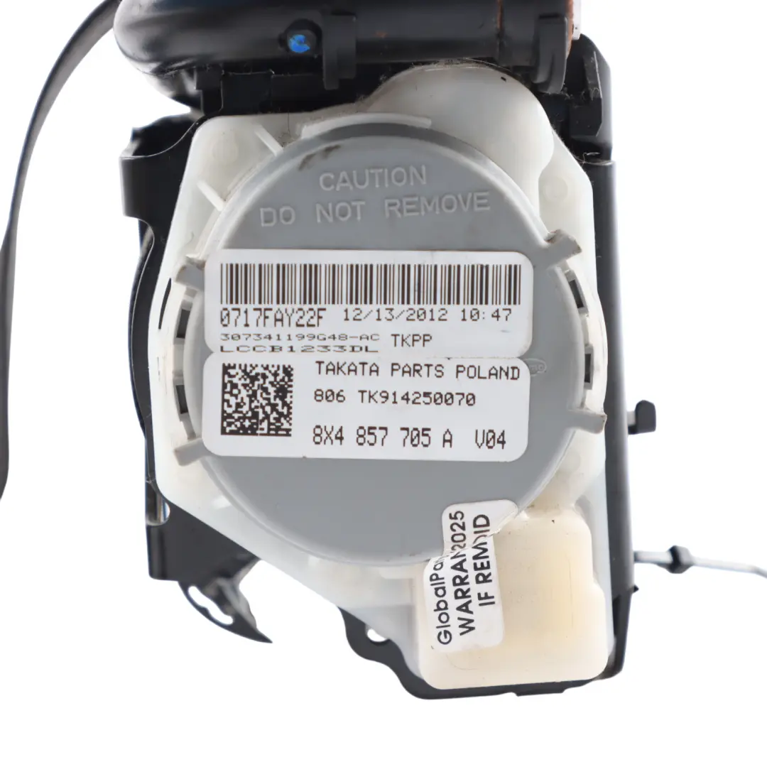 Audi A1 8X Front Seat Belt Seatbelt Tensioner Right O/S - SKU 8X4857705A - Part number 8X4857705A