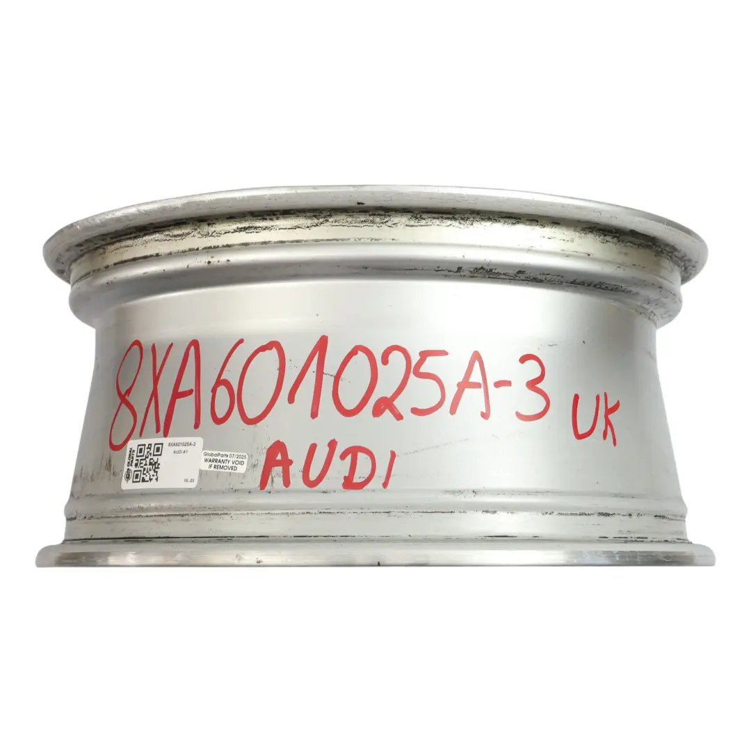 Audi A1 8X Wheel Rim Alloy Silver 16" 7J ET:34 Star Spoke - SKU 8XA601025A-3 - Part number 8XA601025A