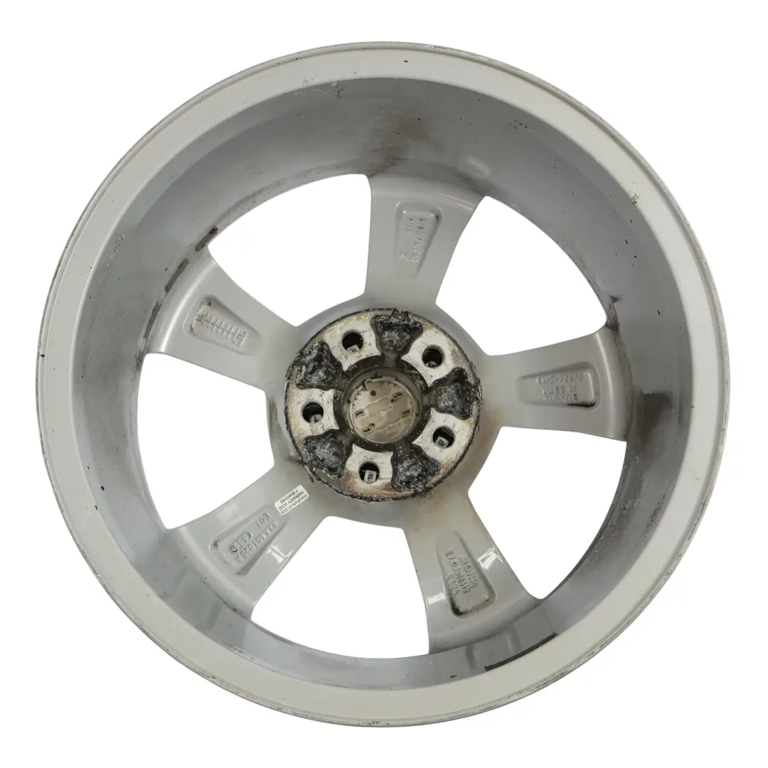 Audi A1 8X Wheel Rim Alloy Silver 16" 7J ET:34 Star Spoke - SKU 8XA601025A-3 - Part number 8XA601025A