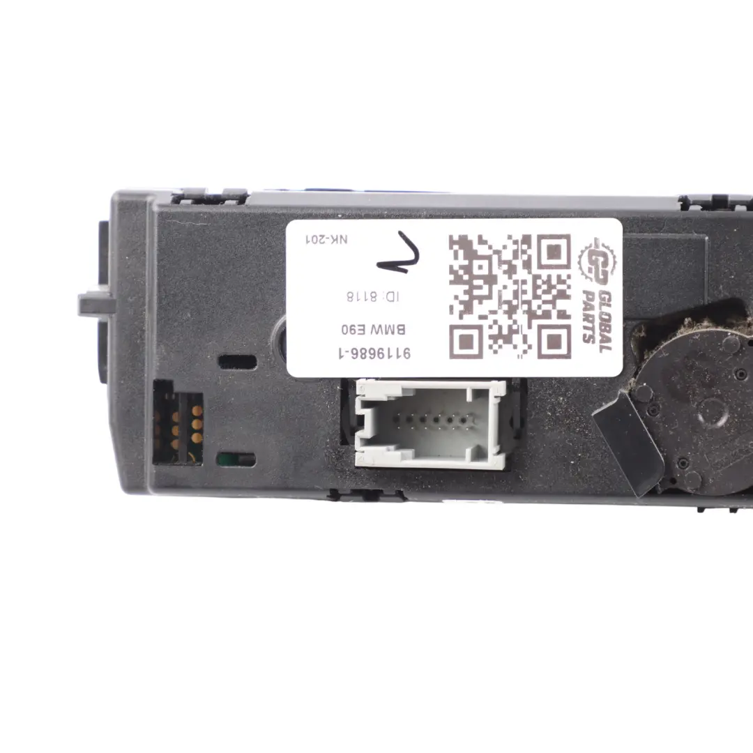Conditioning A/C Control Panel to BMW E81 E87 E90 E91 Automatic Air with Part number 9119686 BMW E81 E87 E90 E91 Automatic Air Conditioning A/C Control Panel - SKU 9119686-1 - Part number 9119686