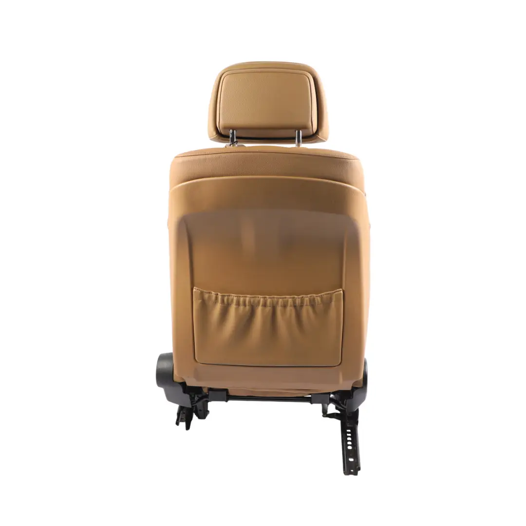 Front Left N/S Interior Leather Dakota Natural Brown to BMW E60 E61 LCI Seat with Part number 9126275 BMW E60 E61 LCI Seat Front Left N/S Interior Leather Dakota Natural Brown - SKU 9126275-1 - Part number 9126275