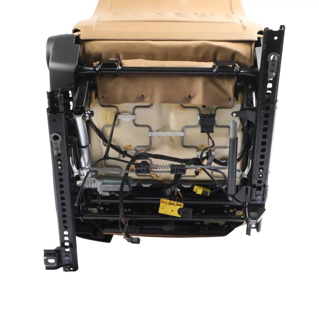 Front Left N/S Interior Leather Dakota Natural Brown to BMW E60 E61 LCI Seat with Part number 9126275 BMW E60 E61 LCI Seat Front Left N/S Interior Leather Dakota Natural Brown - SKU 9126275-1 - Part number 9126275