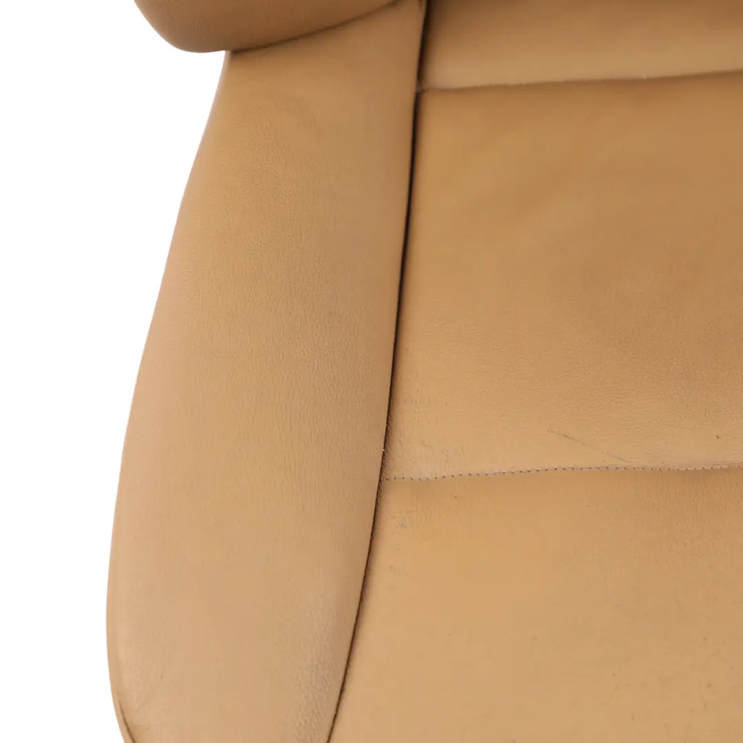 Front Left N/S Interior Leather Dakota Natural Brown to BMW E60 E61 LCI Seat with Part number 9126275 BMW E60 E61 LCI Seat Front Left N/S Interior Leather Dakota Natural Brown - SKU 9126275-1 - Part number 9126275