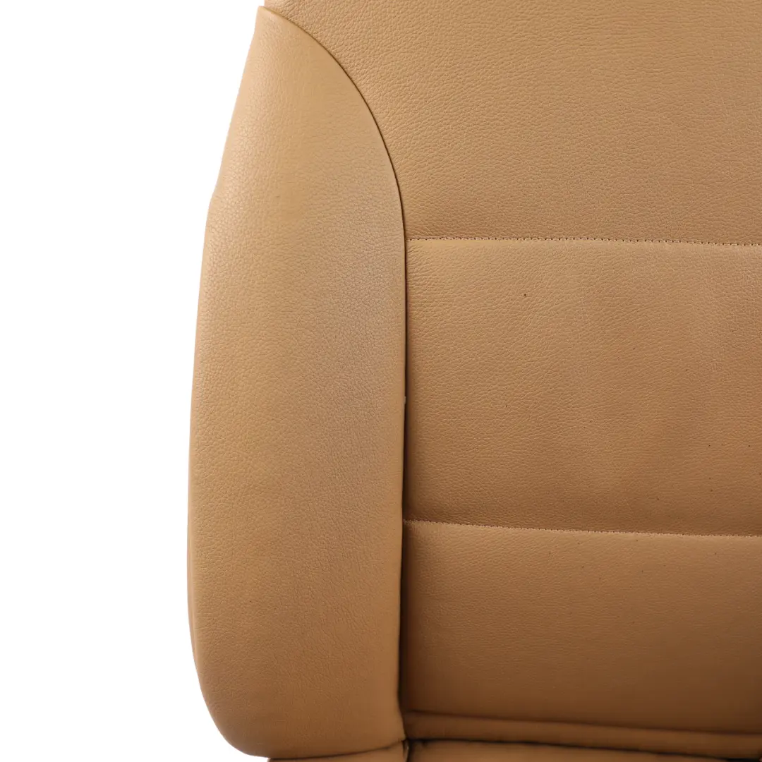 Front Left N/S Interior Leather Dakota Natural Brown to BMW E60 E61 LCI Seat with Part number 9126275 BMW E60 E61 LCI Seat Front Left N/S Interior Leather Dakota Natural Brown - SKU 9126275-1 - Part number 9126275