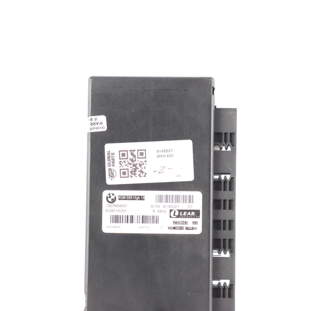 BMW E60 E61 E63 General Body Control Module Unit ECU Lear - SKU 9145021 - Part number 9145021