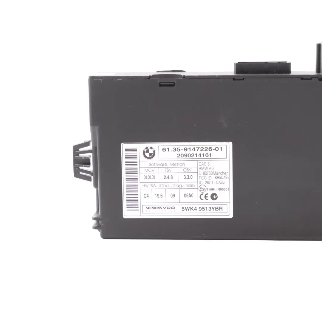BMW E60 E87 E90 CAS 3 Key Reading Module Control Unit ECU - SKU 9147226-1 - Part number 9147226