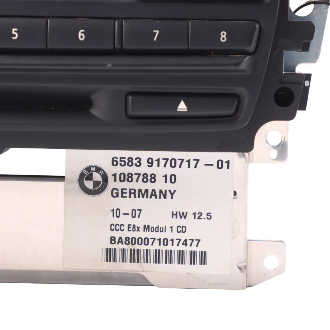CCC CD Professional Navigation System Controller to BMW E87 LCI with Part number 9170717 BMW E87 LCI CCC CD Professional Navigation System Controller - SKU 9170717-1 - Part number 9170717