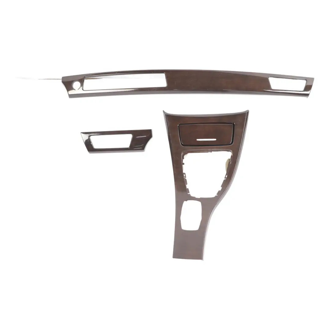 Dashboard Centre Console Interior Trim SET Nutwood Nussbaumhell to BMW E90 E91 with Part number 9170896 BMW E90 E91 Dashboard Centre Console Interior Trim SET Nutwood Nussbaumhell - SKU 9170896 - Part number 9170896