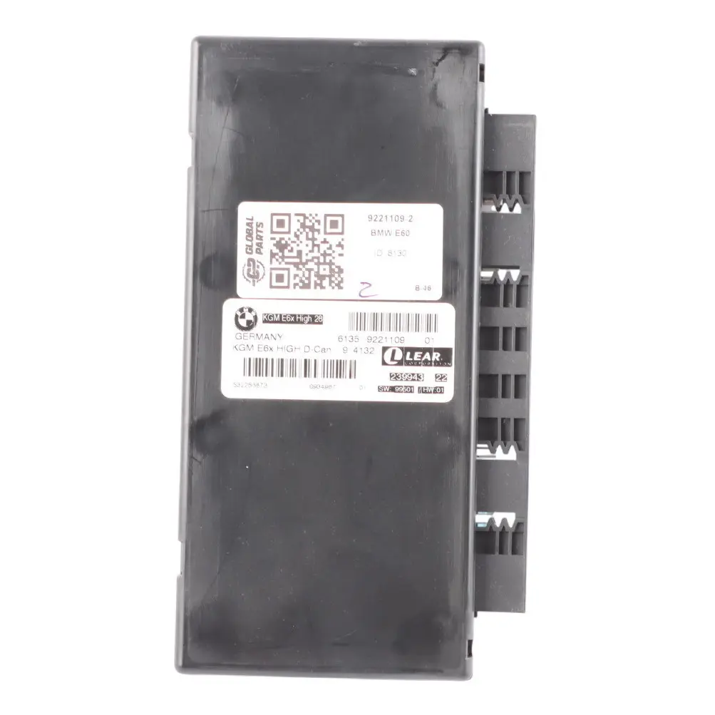 Corpo Modulo Gateway Unità Di Controllo KGM E6X Alto D-Can Lear per BMW E60 con numero di parte 9221109 BMW E60 Corpo Modulo Gateway Unità Di Controllo KGM E6X Alto D-Can Lear - SKU 9221109-2 - Numero di parte 9221109