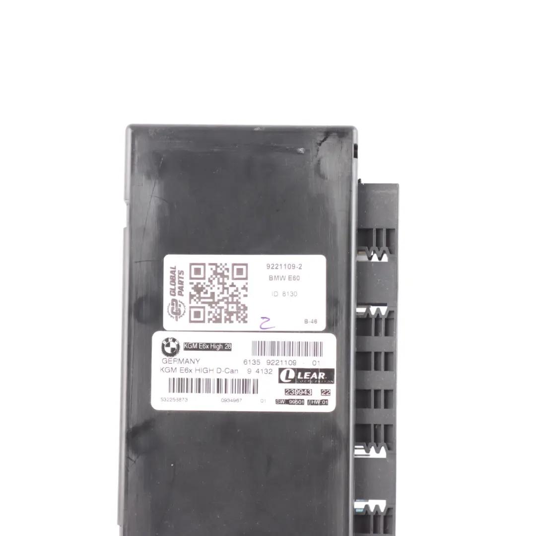 Moduł Sterownik Gateway KGM E6X High D-Can Lear do BMW E60 o numerze 9221109 BMW E60 Moduł Sterownik Gateway KGM E6X High D-Can Lear - SKU 9221109-2 - Numer Części 9221109