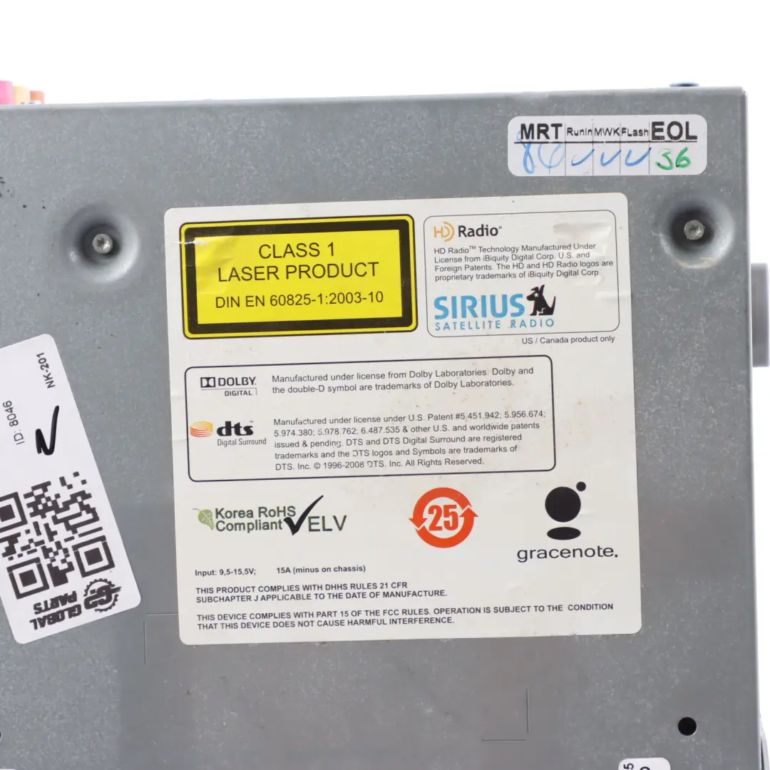BMW E91 LCI Radio Sat Nav CD DVD DAB Player Reader GPS Head Unit - SKU 9222862 - Part number 9222862