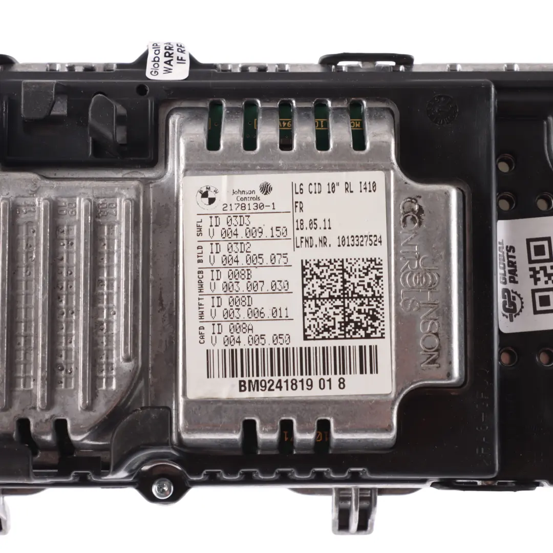 BMW F01 Display Screen On-Board Central Information Monitor Unit 10,25" - SKU RHD-9268710-2 - Part number 9241819
