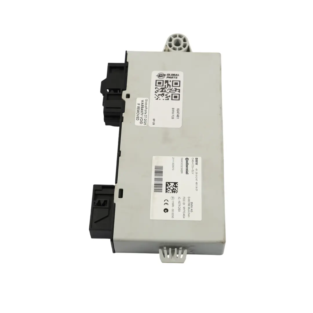 Control Module CAS Unit ECU 20dX Diesel N47N to BMW X3 F25 with Part number 9247481 BMW X3 F25 Control Module CAS Unit ECU 20dX Diesel N47N - SKU 9247481 - Part number 9247481