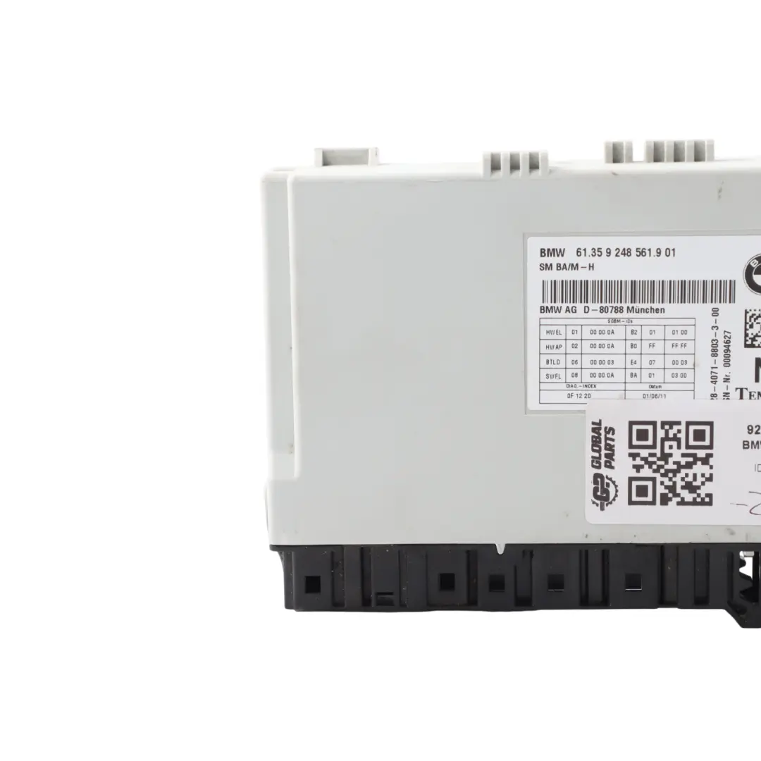 BMW F01 F10 F20 F30 Front Seat Control Unit Module Memory - SKU 9248561 - Part number 9248561