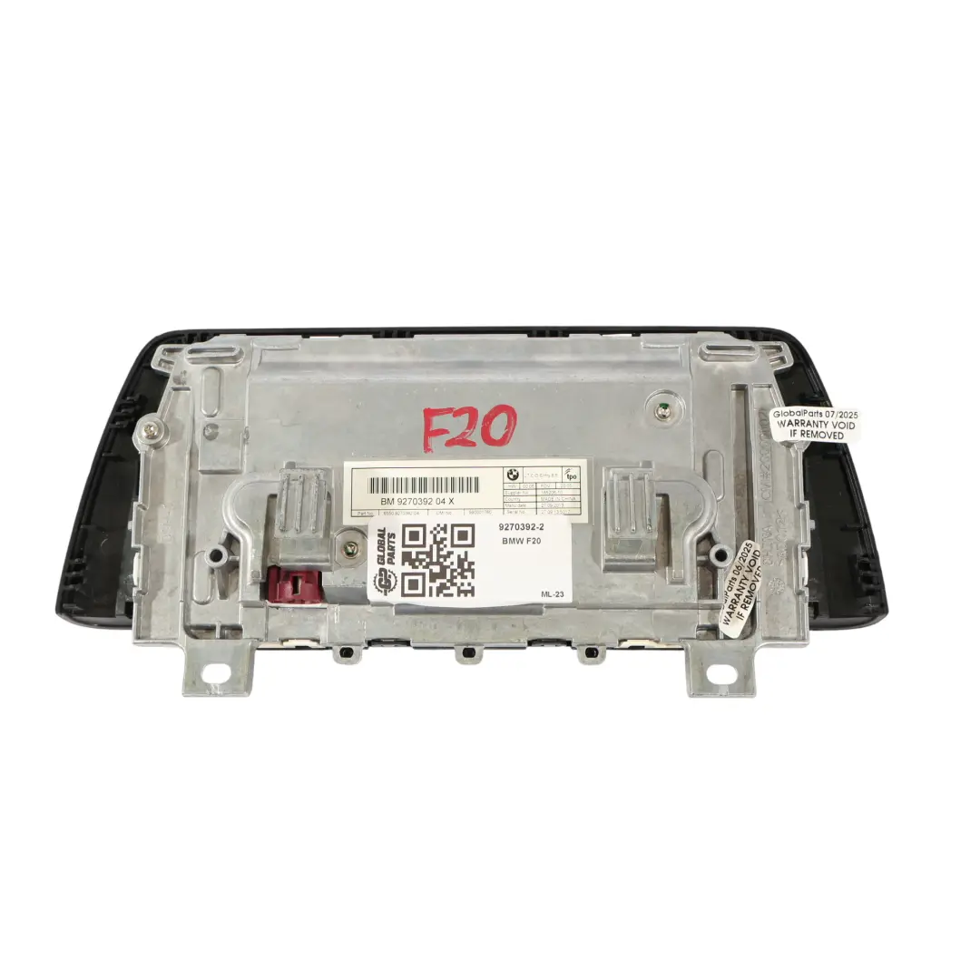 BMW F20 F21 F22 Central Information Display Dashboard Screen 6,5" - SKU 9270392-2 - Part number 9270392