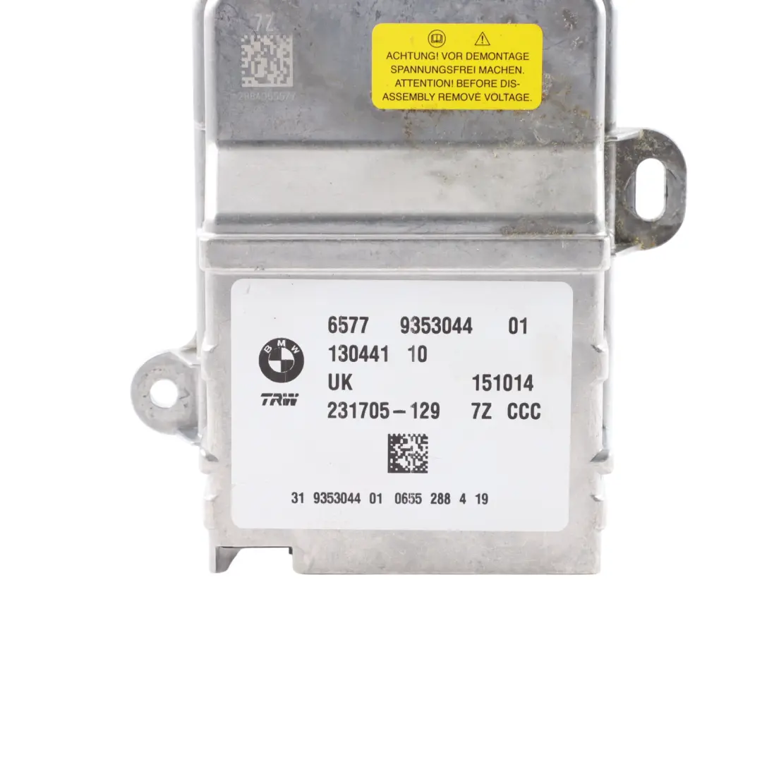 Module Control Unit ECU to BMW F45 X1 F48 Mini F54 F55 F56 Air with Part number 9353044 BMW F45 X1 F48 Mini F54 F55 F56 Air Module Control Unit ECU - SKU 9353044 - Part number 9353044