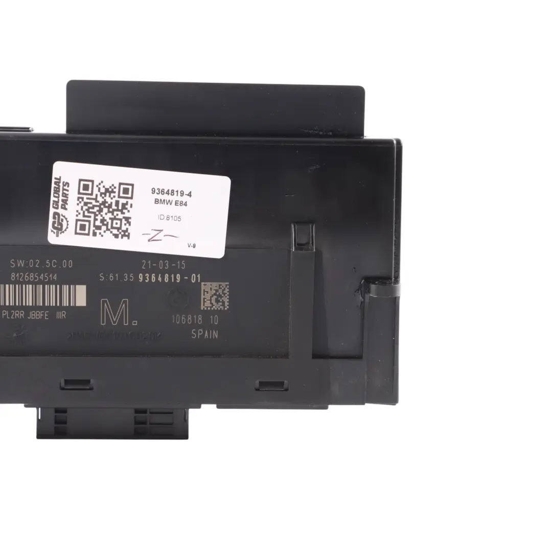 ECU Body Control Module M Junction Box PL2RR JBBFE IIIR to BMW E84 LCI with Part number 9364819 BMW E84 LCI ECU Body Control Module M Junction Box PL2RR JBBFE IIIR - SKU 9364819-4 - Part number 9364819