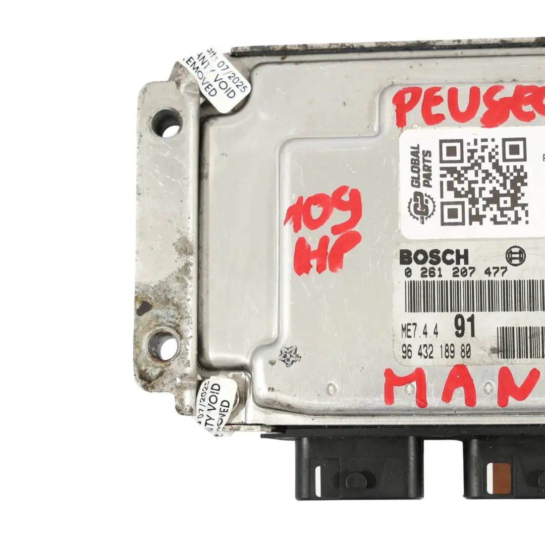 Peugeot 206 1.6 NFU TU5JP4 109HP Motor Steuer Gerät ECU Manuelles - SKU 9643218980 - Teilenummer 9643218980