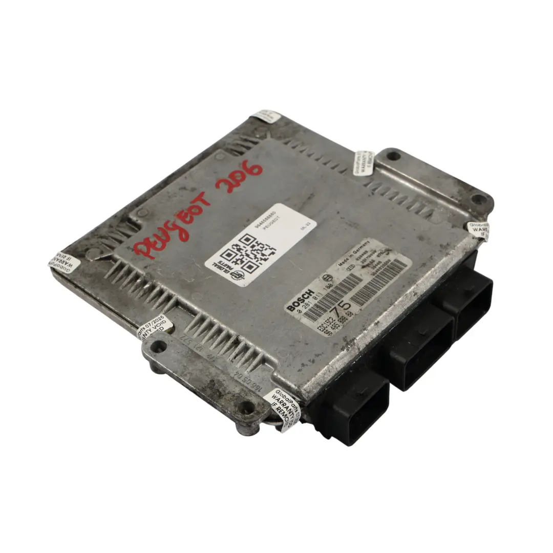 Peugeot 206 2.0HDI 90HP DW10TD Engine Control Unit ECU 9664843780 Manual - SKU 9648588880 - Part number 9648588880