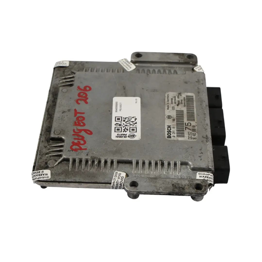 Peugeot 206 2.0HDI 90HP DW10TD Engine Control Unit ECU 9664843780 Manual - SKU 9648588880 - Part number 9648588880
