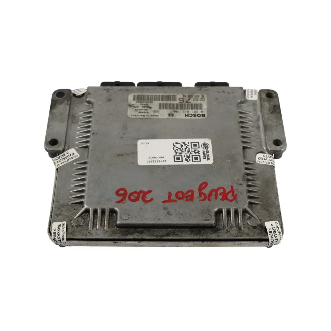 Peugeot 206 2.0HDI 90HP DW10TD Engine Control Unit ECU 9664843780 Manual - SKU 9648588880 - Part number 9648588880