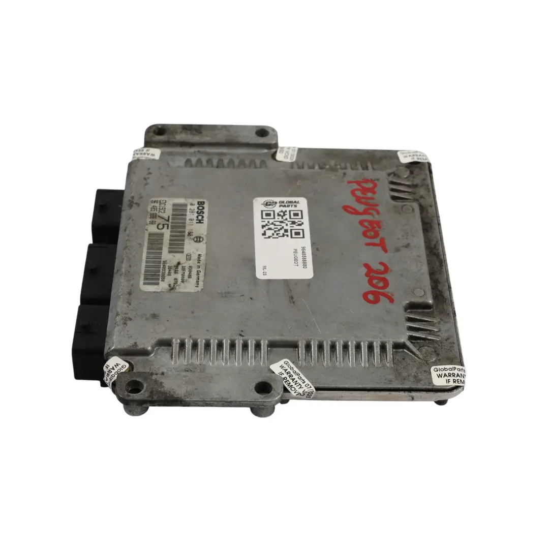 Peugeot 206 2.0HDI 90HP DW10TD Engine Control Unit ECU 9664843780 Manual - SKU 9648588880 - Part number 9648588880