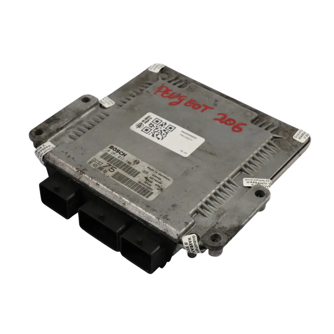 Peugeot 206 2.0HDI 90HP DW10TD Engine Control Unit ECU 9664843780 Manual - SKU 9648588880 - Part number 9648588880