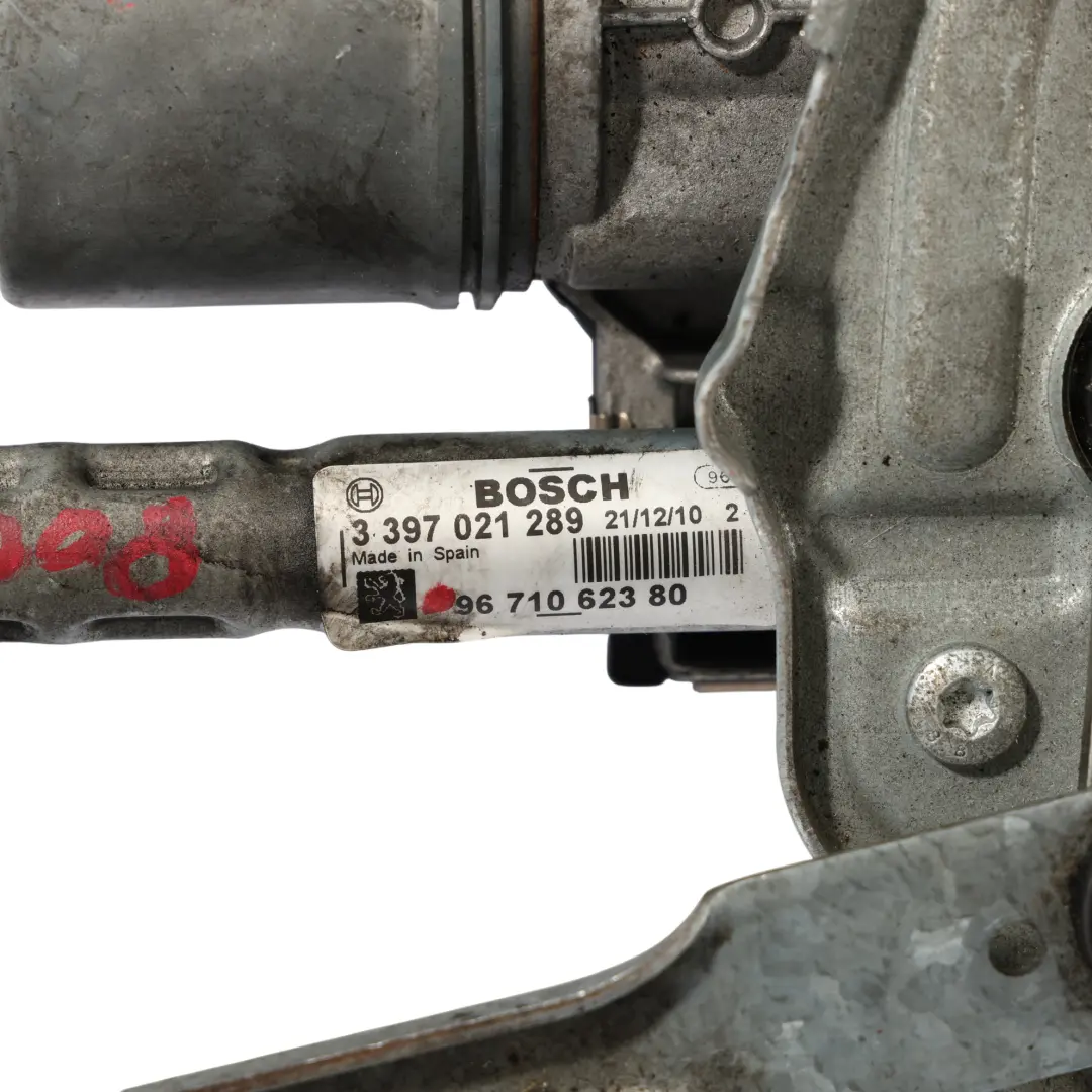 Wiper Motor Front Right O/S Windscreen Linkage System to Peugeot 3008 with Part number 9671062380 Peugeot 3008 Wiper Motor Front Right O/S Windscreen Linkage System - SKU RHD-9671062380 - Part number 9671062380