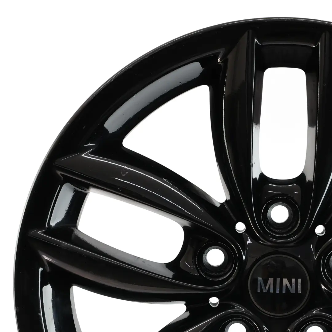 Mini Cooper R60 R61 Black Wheel Alloy Rim 17" 7J 5-Star Double Spoke 124 - SKU 9803726-2 - Part number 9803726