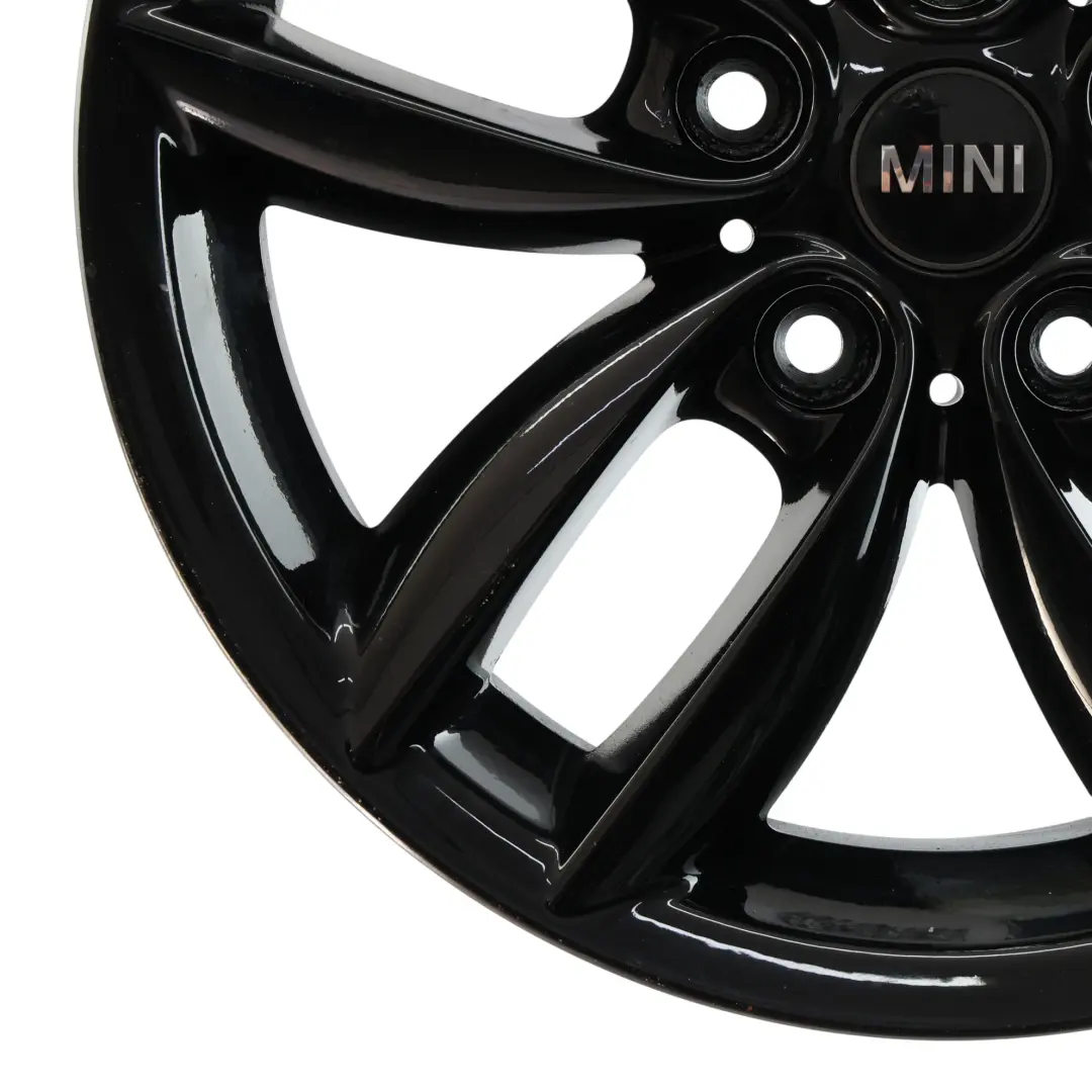 Mini Cooper R60 R61 Black Wheel Alloy Rim 17" 7J 5-Star Double Spoke 124 - SKU 9803726-2 - Part number 9803726