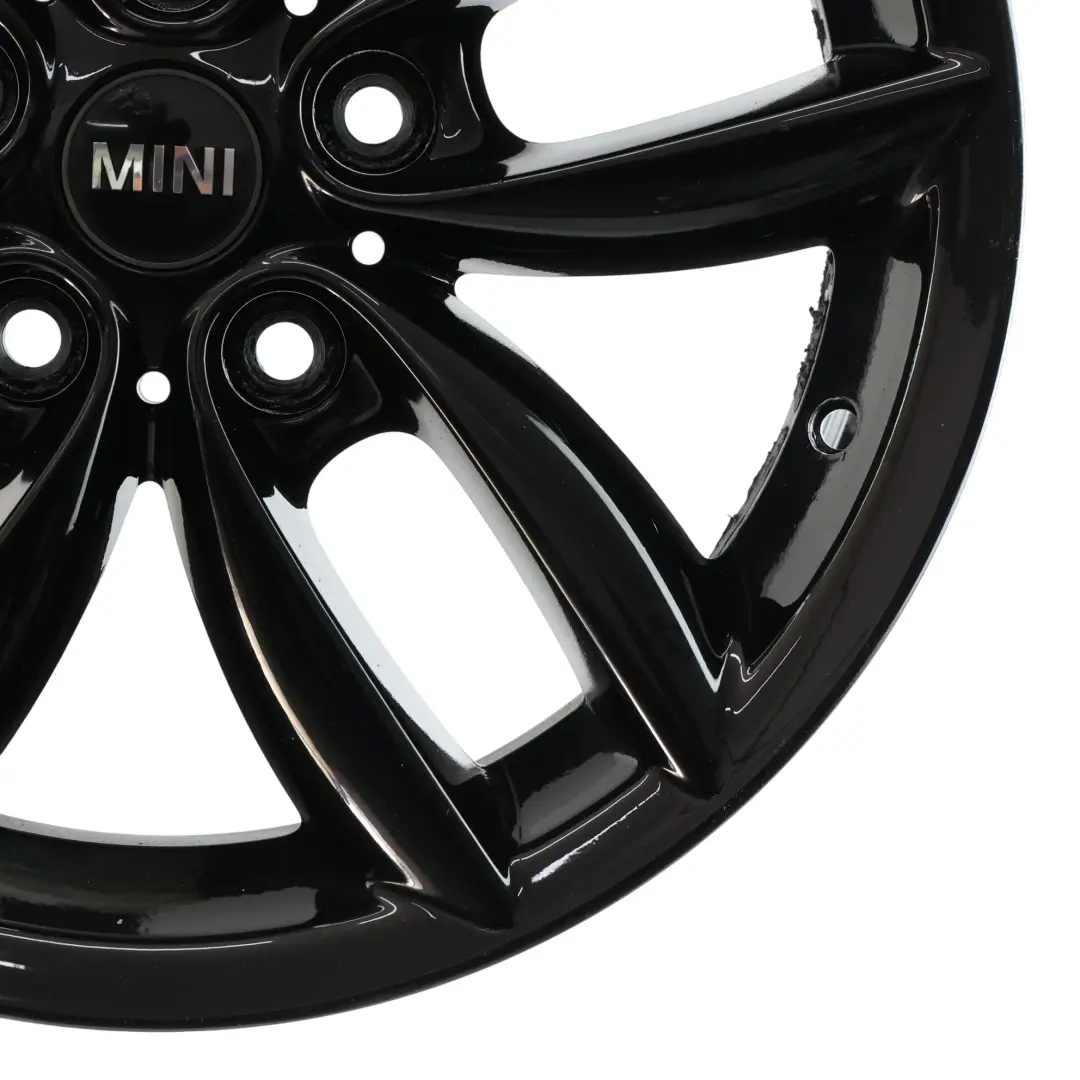 Mini Cooper R60 R61 Black Wheel Alloy Rim 17" 7J 5-Star Double Spoke 124 - SKU 9803726-2 - Part number 9803726