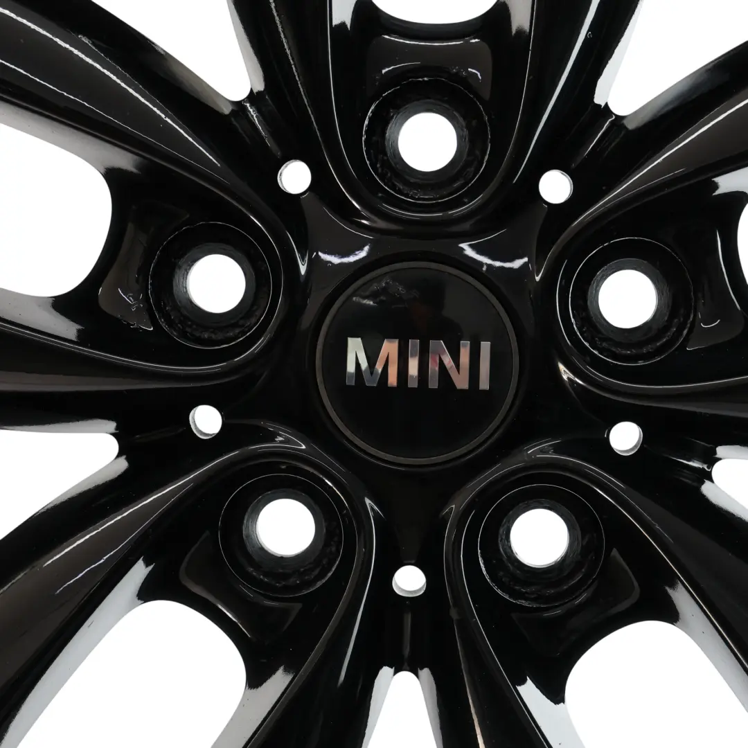 Mini Cooper R60 R61 Black Wheel Alloy Rim 17" 7J 5-Star Double Spoke 124 - SKU 9803726-2 - Part number 9803726
