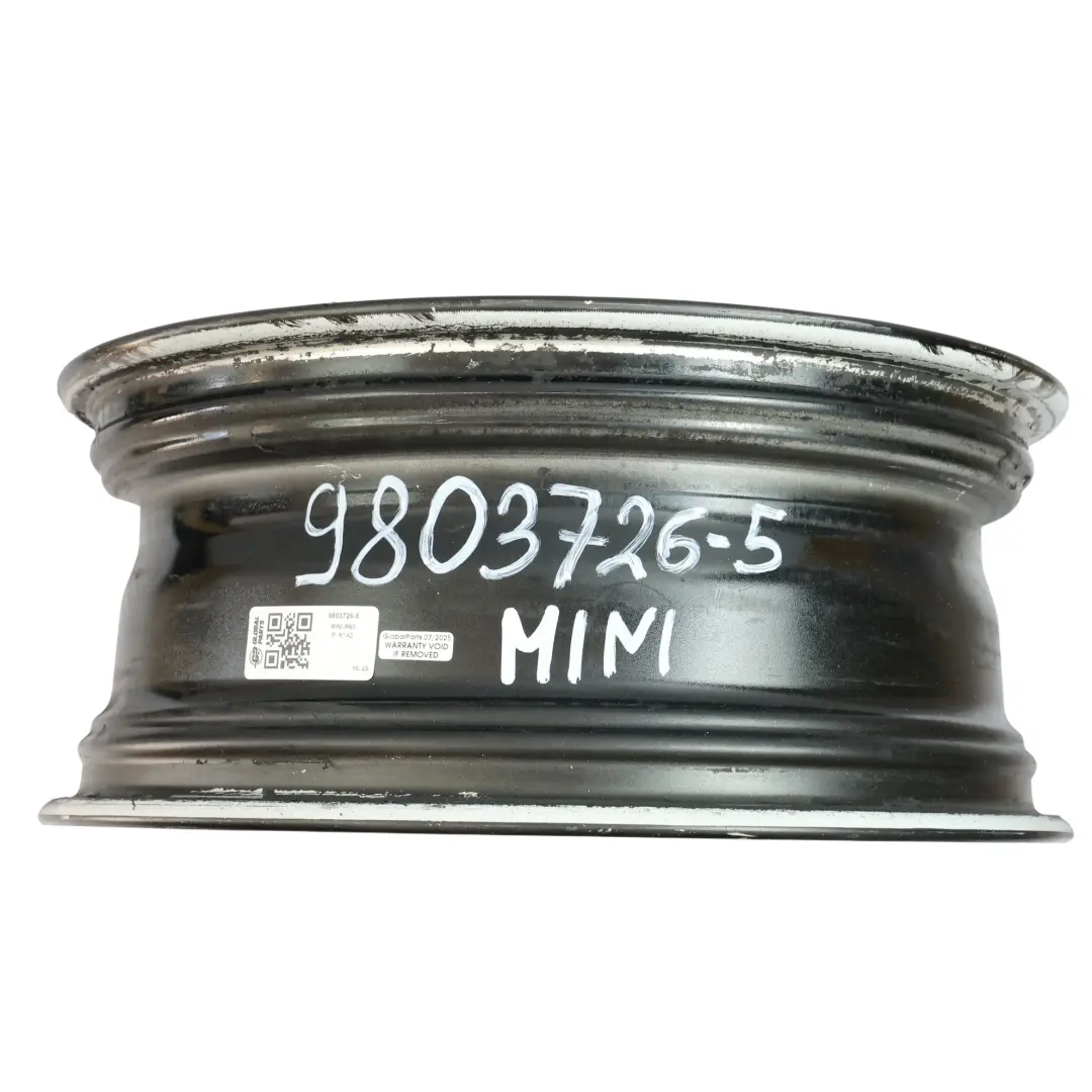 Mini Cooper R60 R61 Black Wheel Alloy Rim 17" 7J 5-Star Double Spoke 124 - SKU 9803726-5 - Part number 9803726