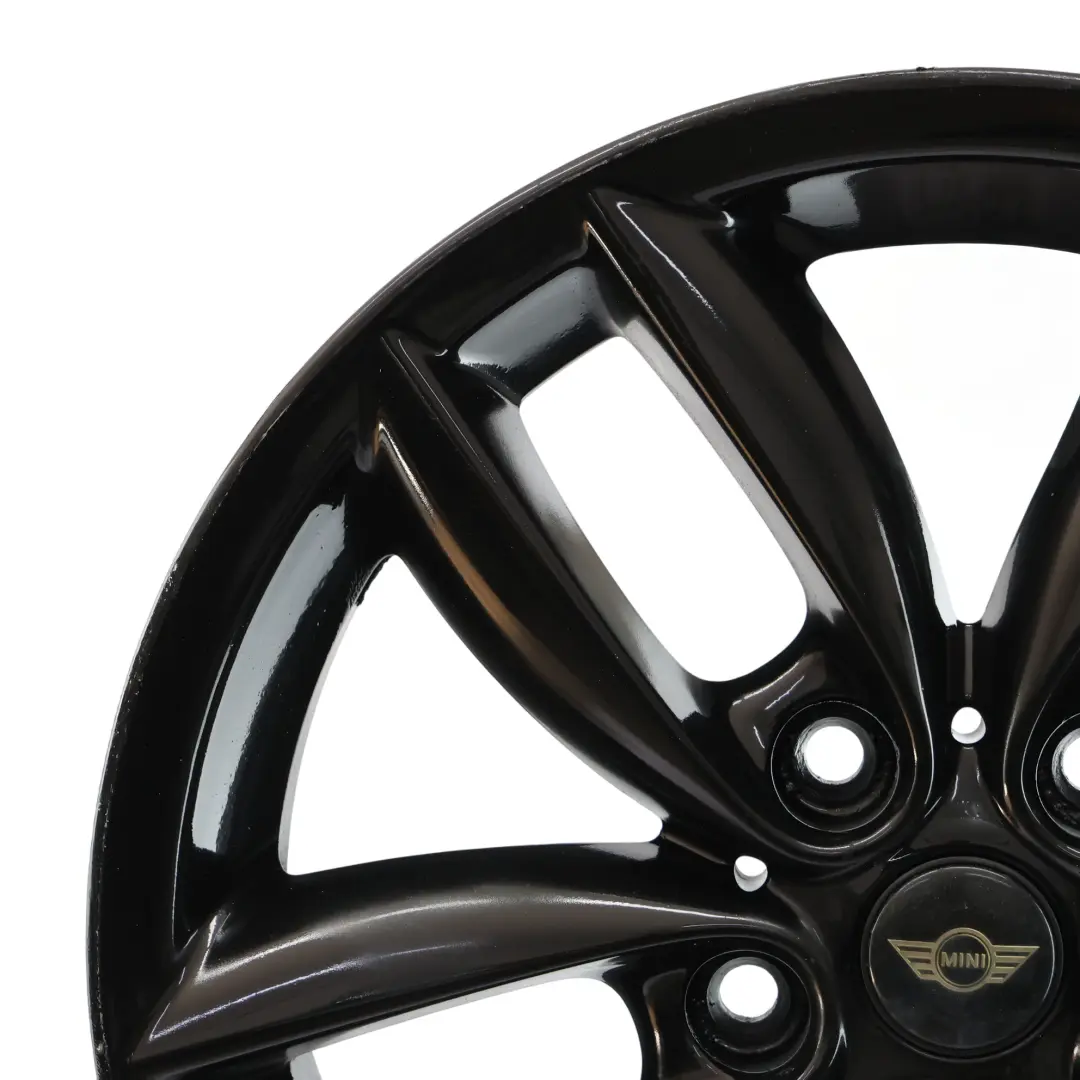 Mini Cooper R60 R61 Wheel Rim Alloy Black 17" 7J ET:50 5-Star Double Spoke 124 - SKU 9803726-5 - Part number 9803726