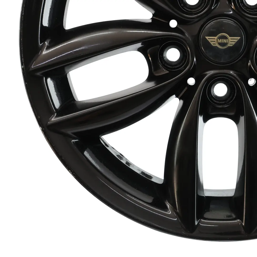 Mini Cooper R60 R61 Wheel Rim Alloy Black 17" 7J ET:50 5-Star Double Spoke 124 - SKU 9803726-5 - Part number 9803726