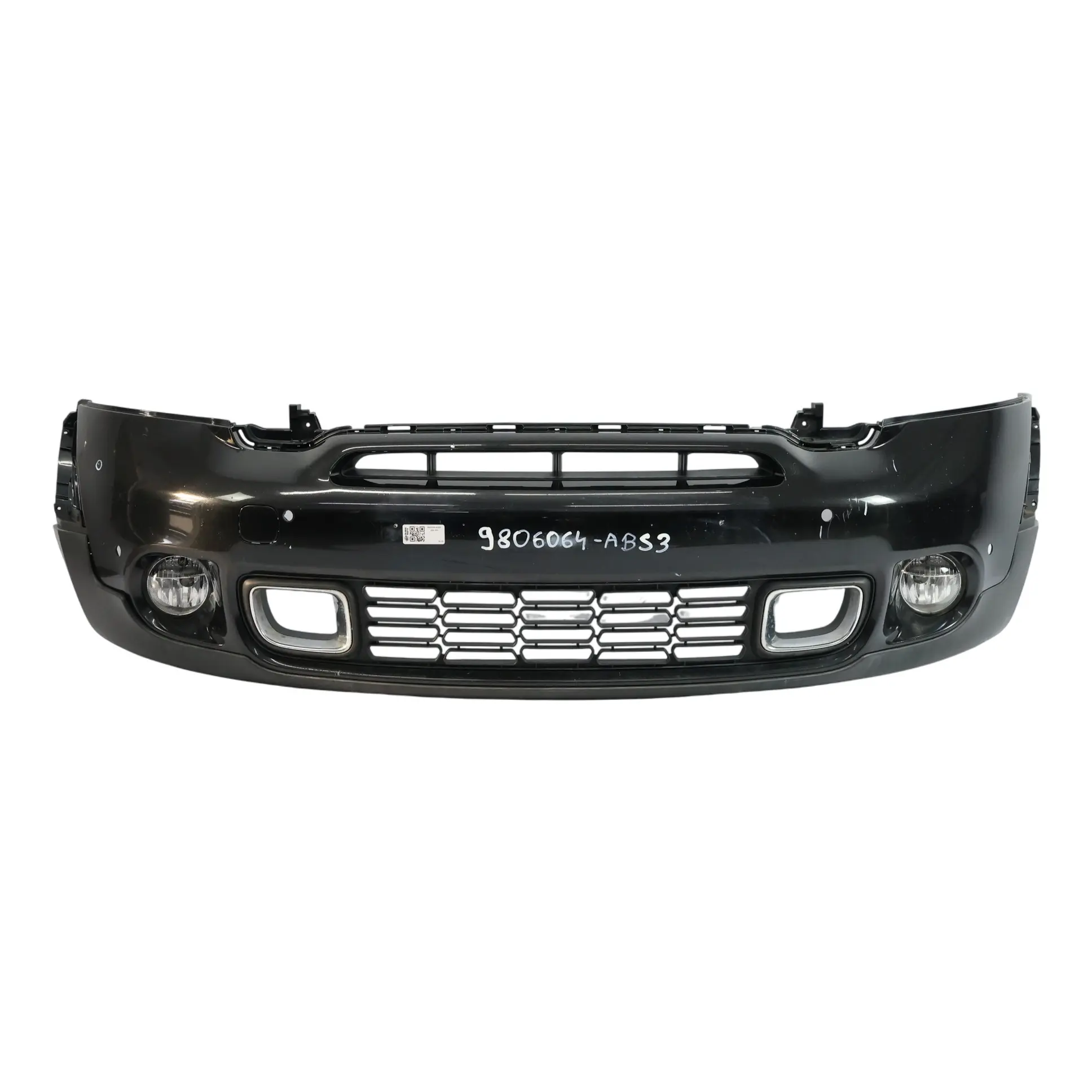 Mini R60 Cooper S Front Bumper Trim Panel Absolute Black Metallic - B11
