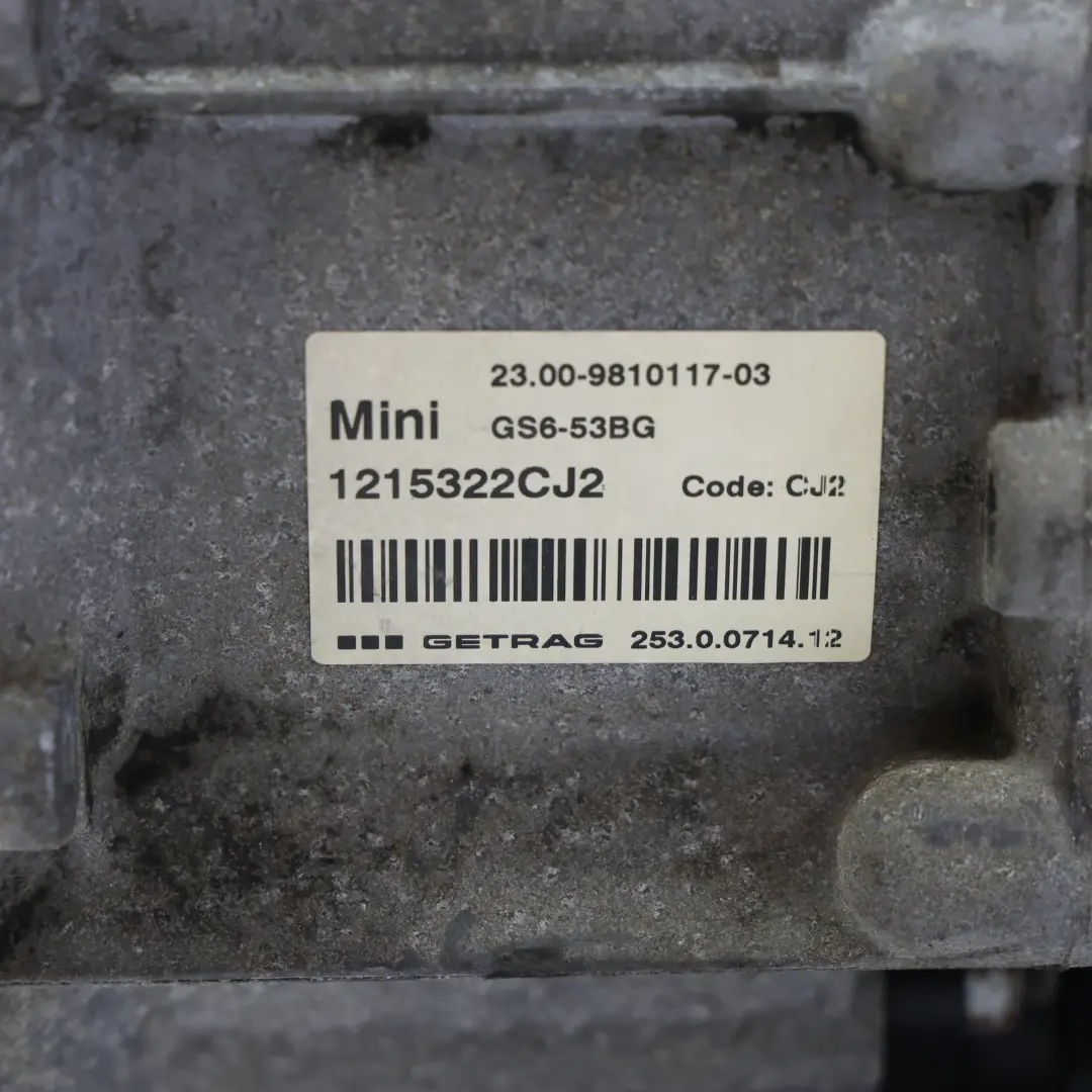 Benzina N18 Cambio Manuale 9810117 GS6X53BG GARANZIA per Mini Cooper S ALL4 R60 R61 con numero di parte 9812885 Mini Cooper S ALL4 R60 R61 Benzina N18 Cambio Manuale 9810117 GS6X53BG GARANZIA - SKU 9812885 - Numero di parte 9812885
